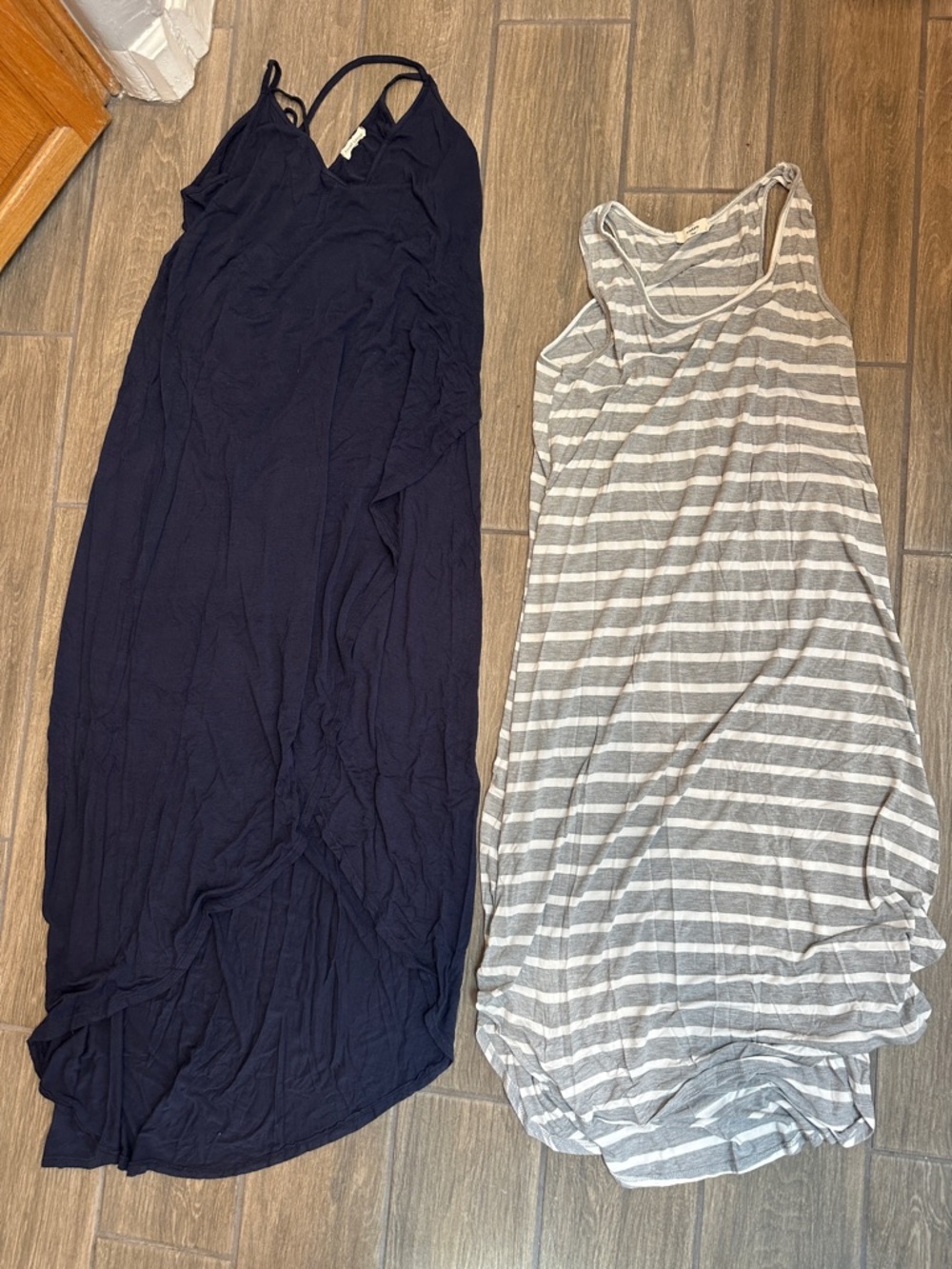 Maxi dress bundle, M. Sweet Lovely & Entro  cotton maxi dress. Blue, tan/black